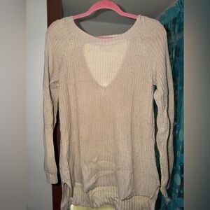 Charlotte Russe Beige Sweater